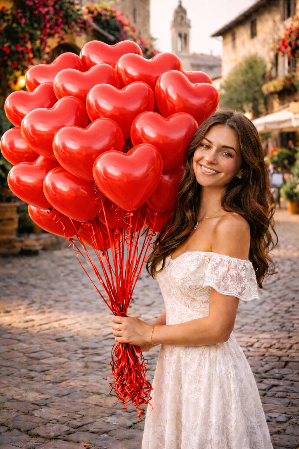 11" Red Heart Latex Balloons – 12,24 or 50 Count (INFLATED ONLY) PICKUP ONLY