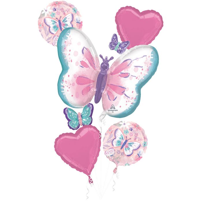 Flutters Birthday Balloon Bouquet Inflated