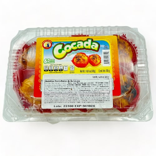 DULCES TIPICOS COCADA AMARILLA C/6 PZS 420