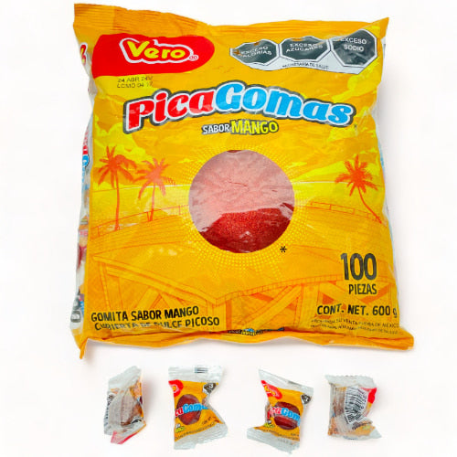 VERO PICA GOMA MANGO C/100