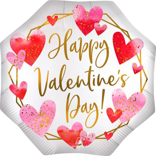 22" Satin Watercolor Valentine Supershape