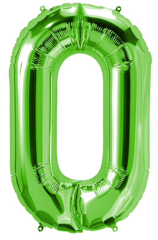 Green 34" Number Balloon vt1