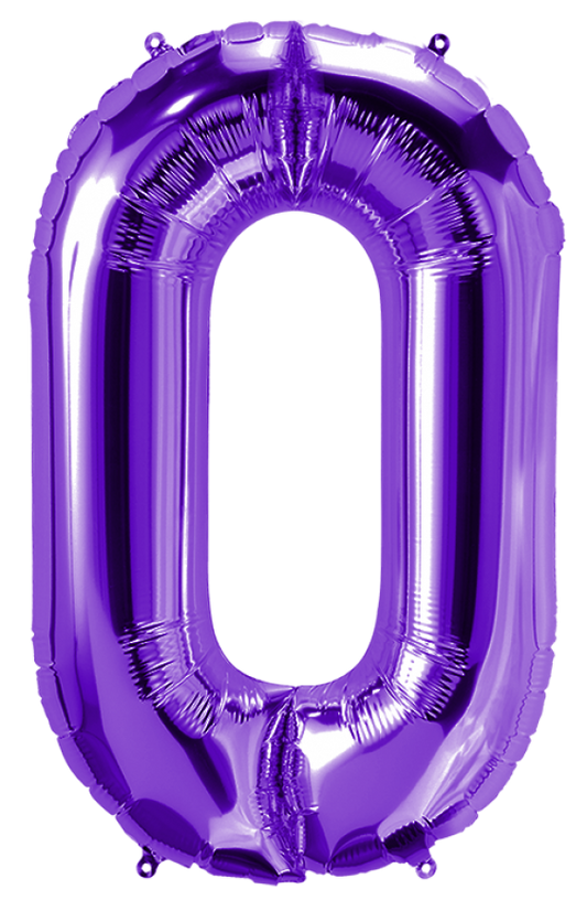 Purple 34" Jumbo Number Balloon vt1