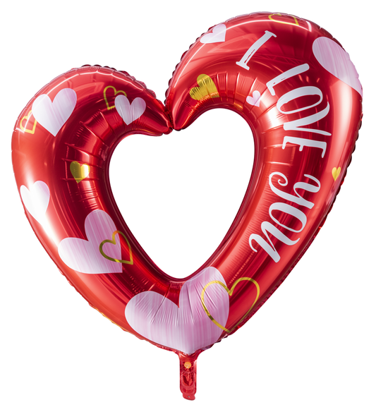 40" Open Heart I Love You Supershape Balloon