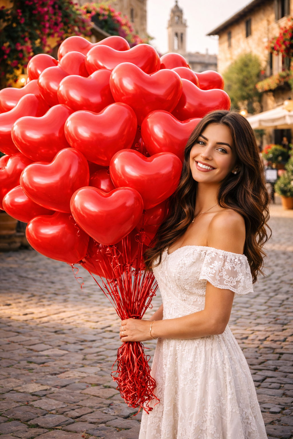 11" Red Heart Latex Balloons – 12,24 or 50 Count (INFLATED ONLY) PICKUP ONLY