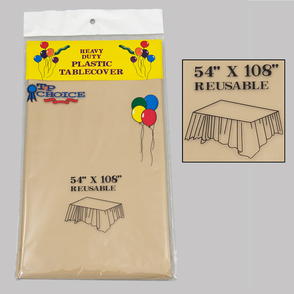 Rectangular Plastic Tablecover Heavy Duty