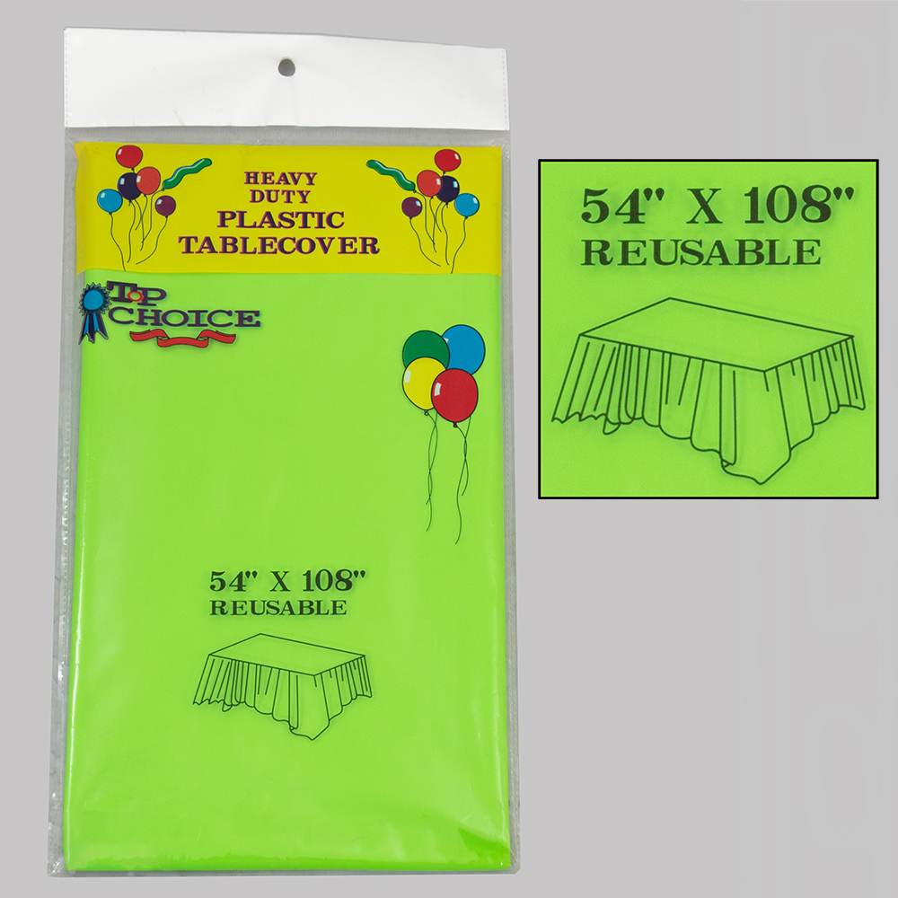Rectangular Plastic Tablecover Heavy Duty