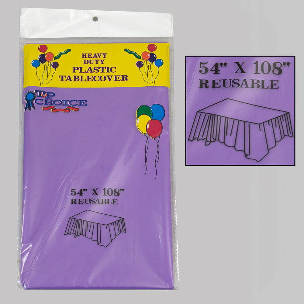 Rectangular Plastic Tablecover Heavy Duty