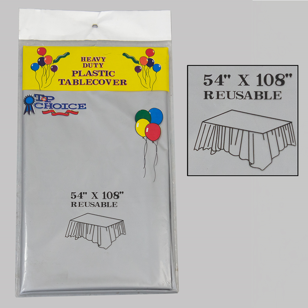 Rectangular Plastic Tablecover Heavy Duty