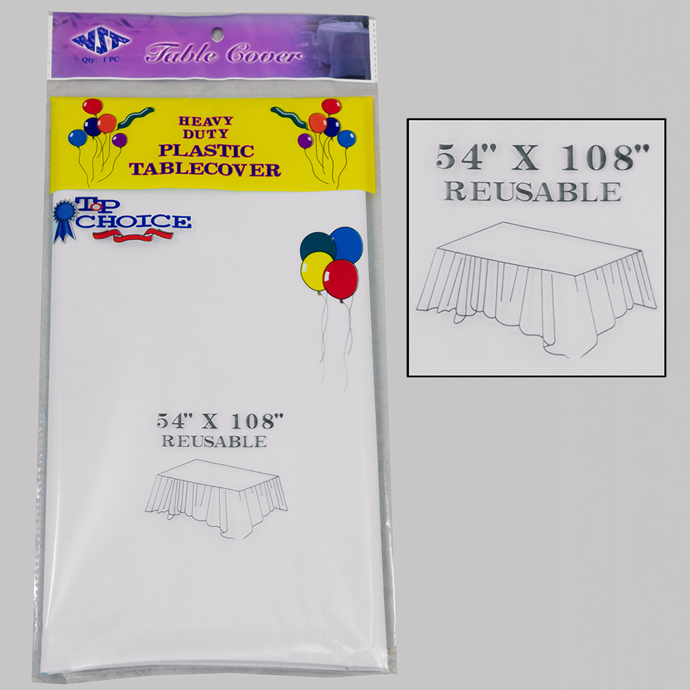 Rectangular Plastic Tablecover Heavy Duty