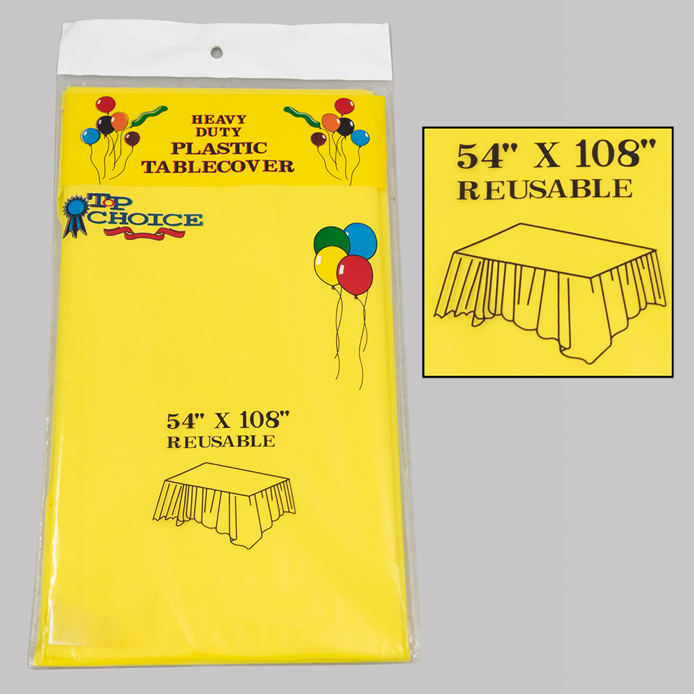 Rectangular Plastic Tablecover Heavy Duty