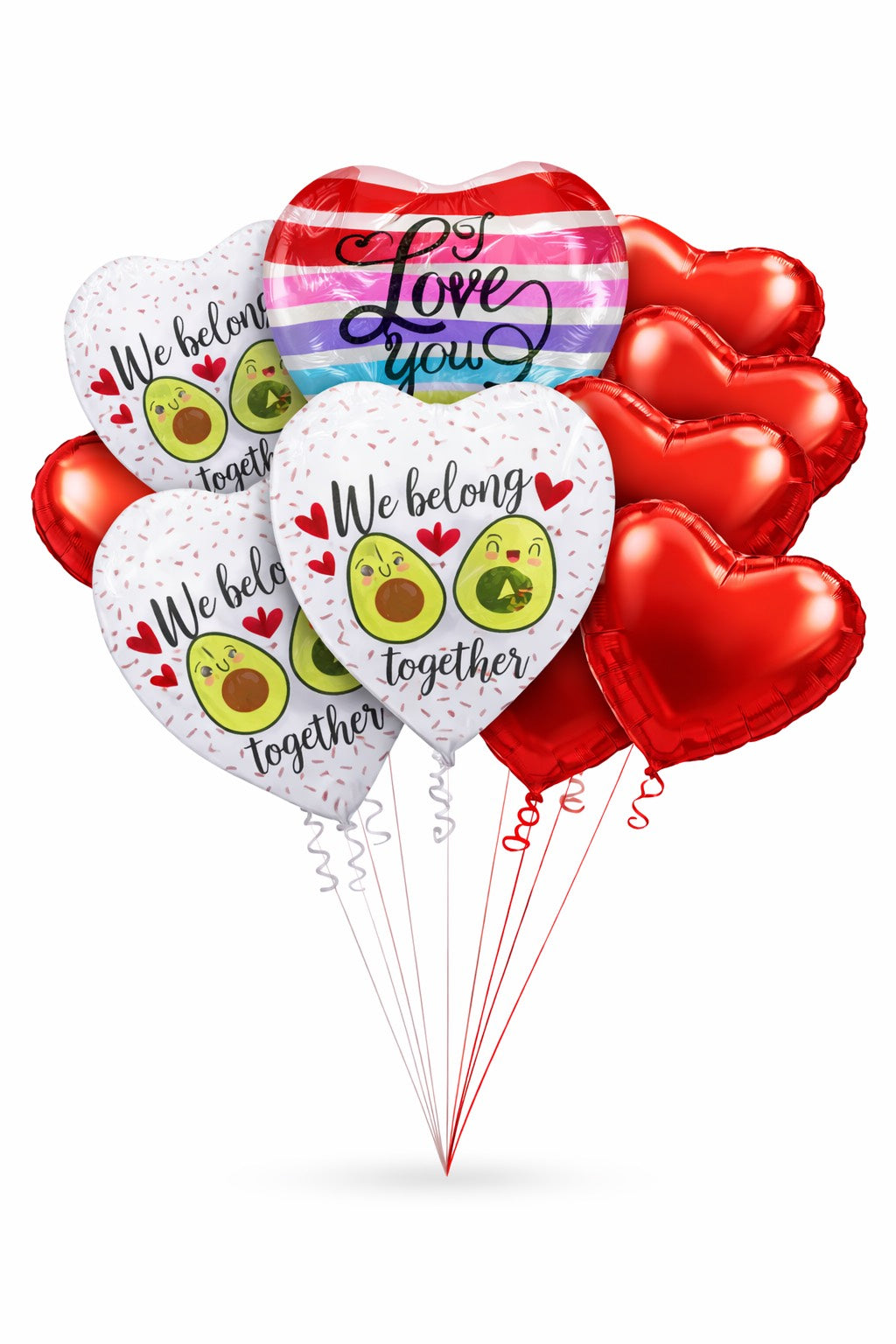 Assorted Heart and Printed Bouquet Pick Up Only