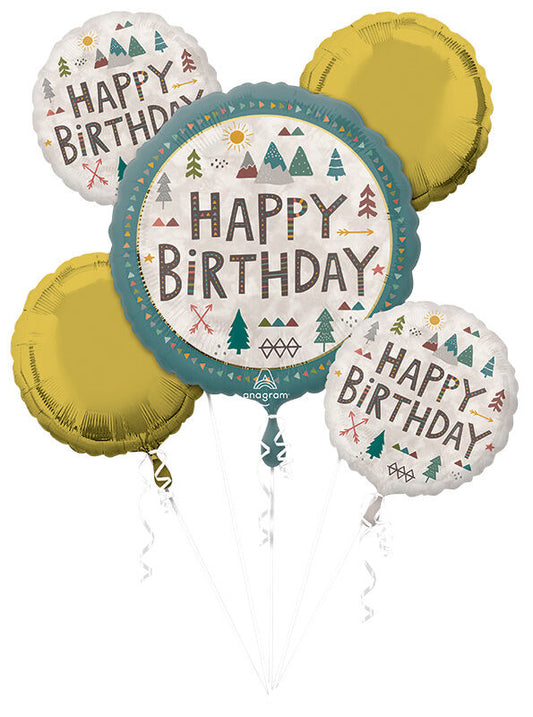 Happy Camper/Wilderness Birthday Bouquet (5 pieces)