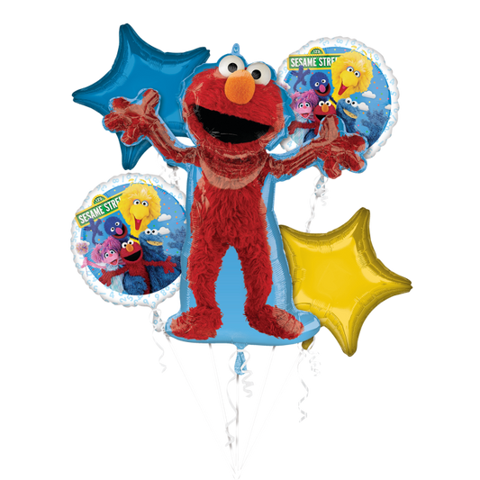 Sesame Street Balloon Bouquet 5pcs Available Inflated for Local Pickup