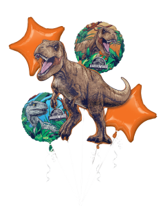Jurassic Balloon Bouquet 5pcs Inflated Available For Local Pickup