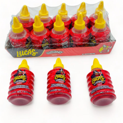 Lucas Candy Gusano Chamoy 10ct