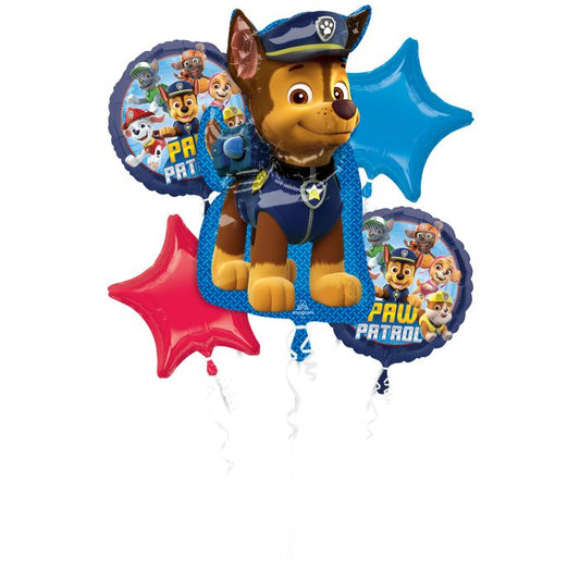 Paw Patrol Chase Balloon Bouquet 5pcs Available Inflated For Local Pickup