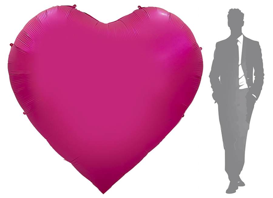 Jumbo XL Satin Heart Foil Balloon 3 Colors Available PICKUP ONLY