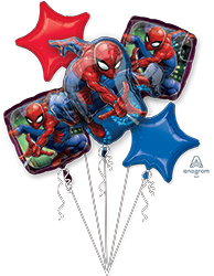 Spiderman Balloon Bouquet 5pcs Inflated Available For Local Pickup