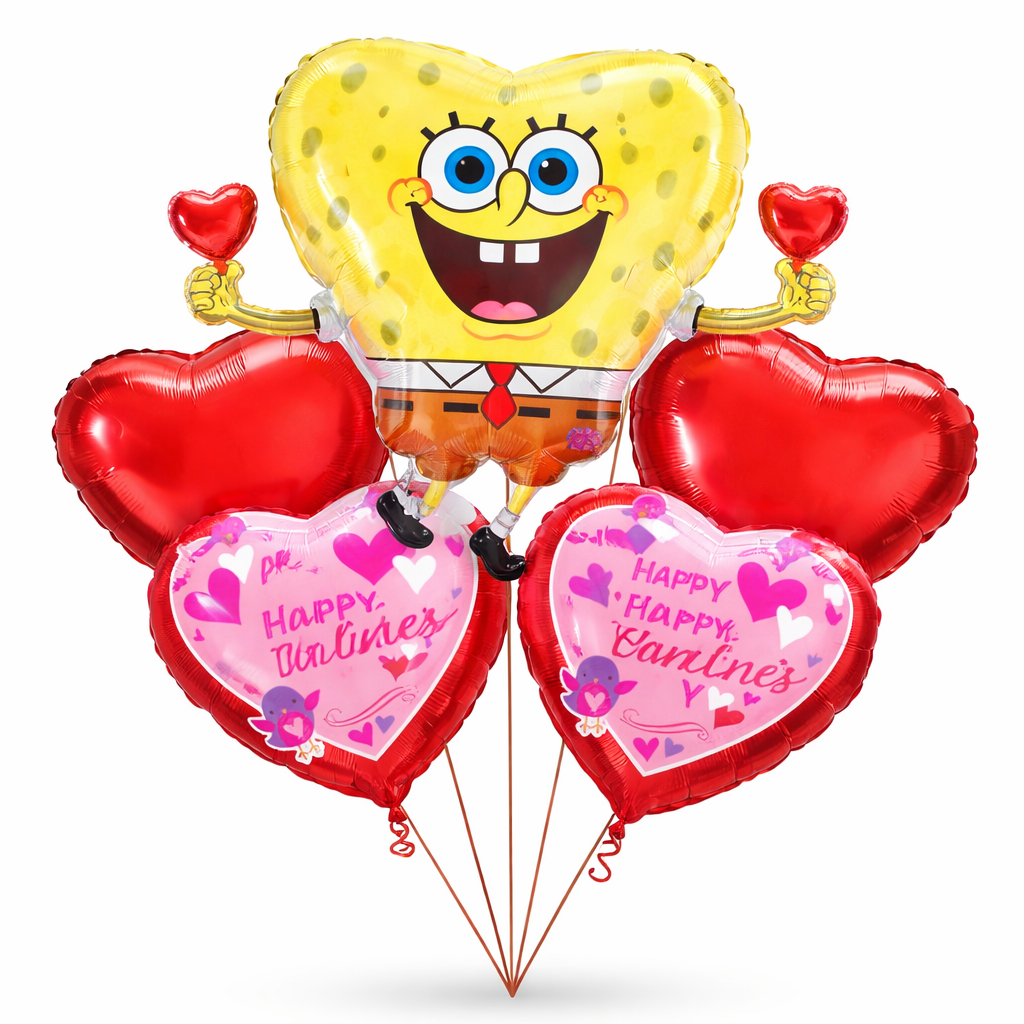 Spongebob Hearts Valentines Bouquet