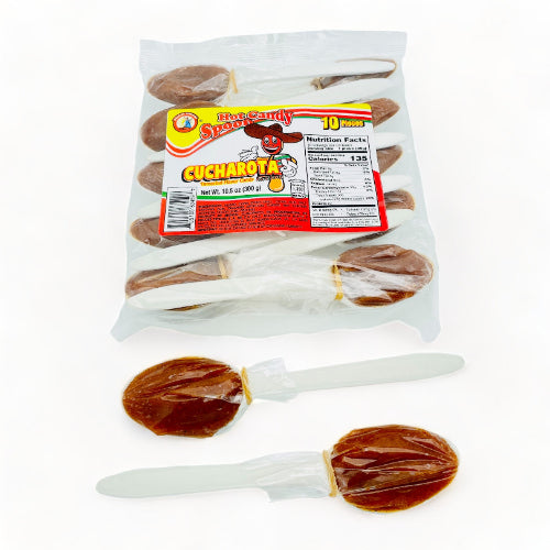 mexican candy composed of spoons filled with tamarind