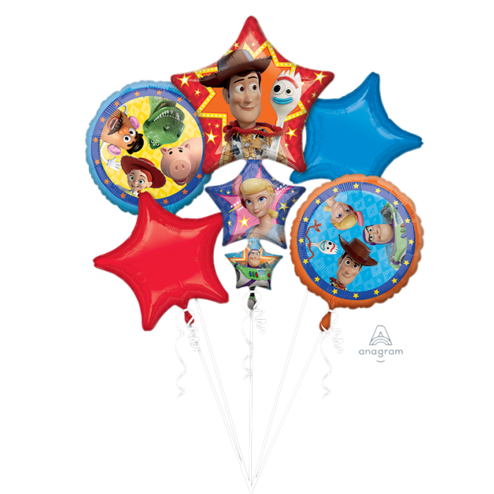 Toy Story Balloon Bouquet 5pcs Available Inflated For Local Pickup